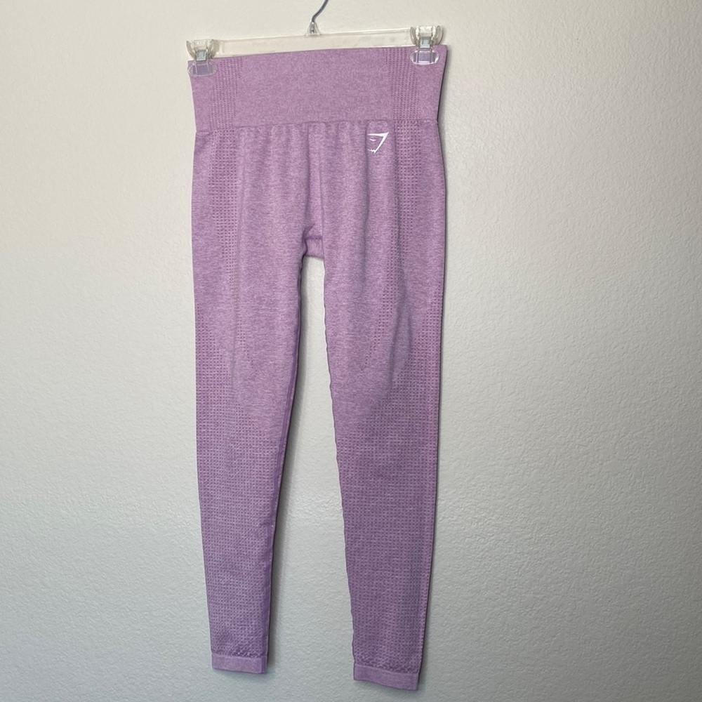 Gymshark vital seamless leggings heathered pink EUC see measurements